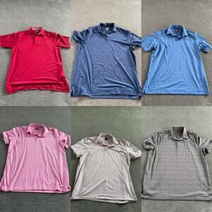 Men’s L/XL Golf Polo Shirts Bundle of 6